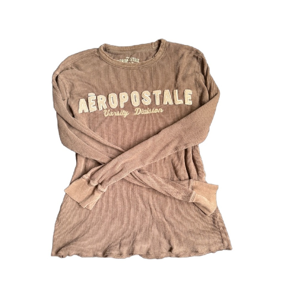 Aeropostale Brown Long Sleeve Tee